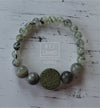 Essential Evergreen Bracelet on white men's handmade beaded bracelets from your premier jewelry dealer